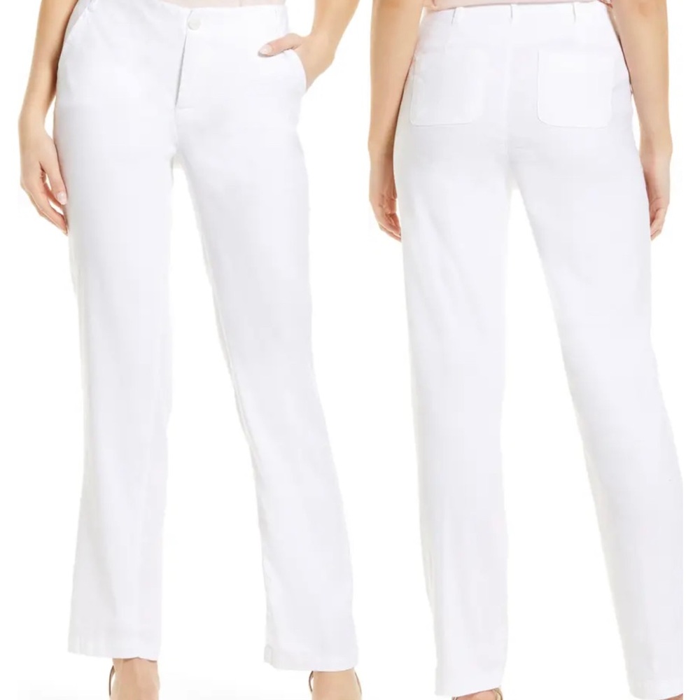 NYDJ Marilyn Linen Blend Trousers SZ 4